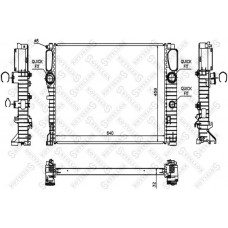 10-26550-SX STELLOX Радіатор охолодження двигуна