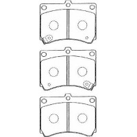 E1N016 AISIN Комплект гальмівних колодок дисковий гальм