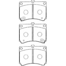 E1N016 AISIN Комплект гальмівних колодок дисковий гальм