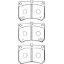 E1N016 AISIN Комплект гальмівних колодок дисковий гальм