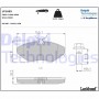 LP1695 DELPHI Комплект гальмівних колодок дисковий гальм