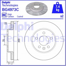 BG4973C DELPHI Гальмівний диск