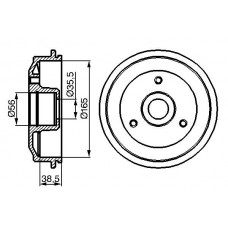 0 986 477 118 BOSCH Гальмівний барабан