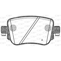 BPA1549.08 OPEN PARTS Комплект гальмівних колодок дисковий гальм