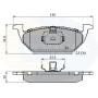 CBP0737 COMLINE Комплект гальмівних колодок дисковий гальм