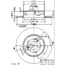 08.7211.76 BREMBO Гальмівний диск