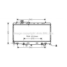 SUA2053 AVA QUALITY COOLING Радіатор охолодження двигуна