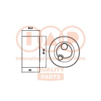 127-16060 IAP QUALITY PARTS Натяжний ролик ремінь ГРМ