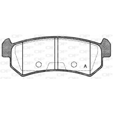 BPA1048.00 OPEN PARTS Комплект гальмівних колодок дисковий гальм