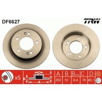 DF6627 TRW Гальмівний диск