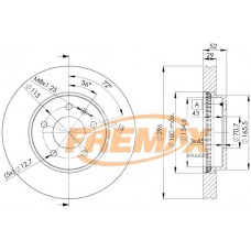 BD-9048 FREMAX Гальмівний диск