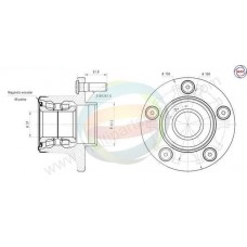 70-010084 MULTIPARTS Комплект підшипника ступиці колеса