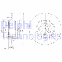 BG3186 DELPHI Гальмівний диск