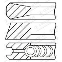 08-436700-00 GOETZE ENGINE Комплект поршневих кілець