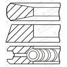 08-436700-00 GOETZE ENGINE Комплект поршневих кілець