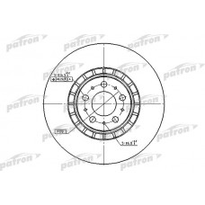 PBD4340 PATRON Гальмівний диск