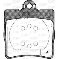 BPA0678.00 OPEN PARTS Комплект гальмівних колодок дисковий гальм