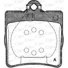 BPA0678.00 OPEN PARTS Комплект гальмівних колодок дисковий гальм