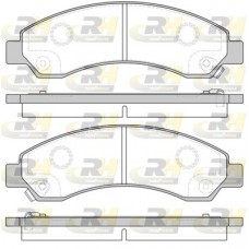 21456.04 ROADHOUSE Комплект гальмівних колодок дисковий гальм