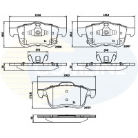 CBP32280 COMLINE Комплект гальмівних колодок дисковий гальм