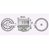 FD8629 AVA QUALITY COOLING Вентилятор салону
