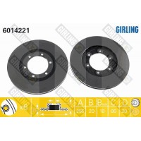 6014221 GIRLING Гальмівний диск
