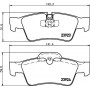 8DB 355 011-421 HELLA Комплект гальмівних колодок дисковий гальм