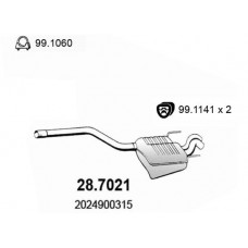 28.7021 ASSO Глушник вихлопних газів кінцевий