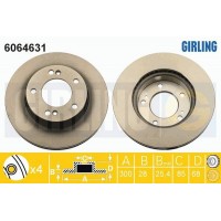 6064631 GIRLING Гальмівний диск