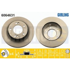 6064631 GIRLING Гальмівний диск