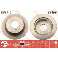DF6710 TRW Гальмівний диск