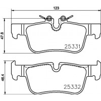 P 06 094 BREMBO Комплект гальмівних колодок дисковий гальм