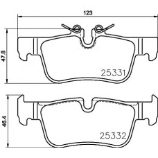 P 06 094 BREMBO Комплект гальмівних колодок дисковий гальм
