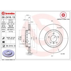 09.C418.13 BREMBO Гальмівний диск