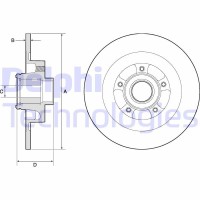 BG9134RSC DELPHI Гальмівний диск