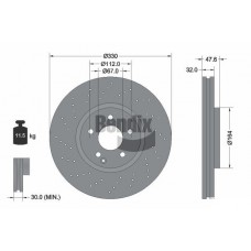 BDS2051HC BENDIX Braking Гальмівний диск