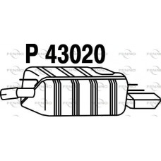P43020 FENNO Глушник вихлопних газів кінцевий