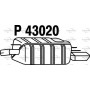 P43020 FENNO Глушник вихлопних газів кінцевий