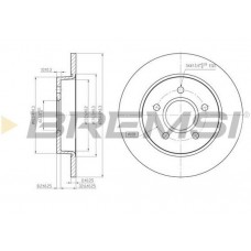 CD7226S BREMSI Гальмівний диск