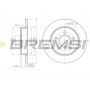 CD7226S BREMSI Гальмівний диск