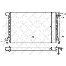 10-25004-SX STELLOX Радіатор охолодження двигуна