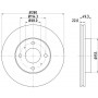 MDC1080C MINTEX Гальмівний диск