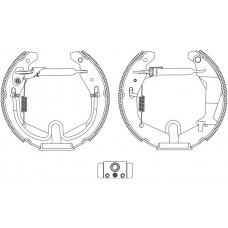 8DB 355 005-271 HELLA PAGID Комплект гальмівних колодок
