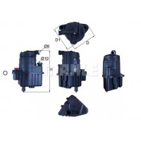 KL 832D MAHLE Паливний фільтр