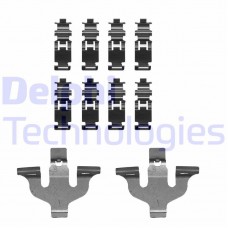 LX0724 DELPHI Комплектуючі колодки дискового гальма