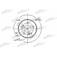 PBD1583 PATRON Гальмівний диск