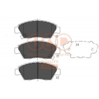 704-06110 IAP QUALITY PARTS КомплеК т гальмівних колодок, дискове гальмо