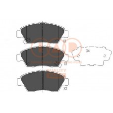 704-06110 IAP QUALITY PARTS КомплеК т гальмівних колодок, дискове гальмо