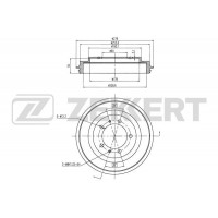 BS-5541 ZEKKERT Гальмівний барабан