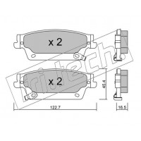 717.0 fri.tech. Комплект гальмівних колодок дисковий гальм